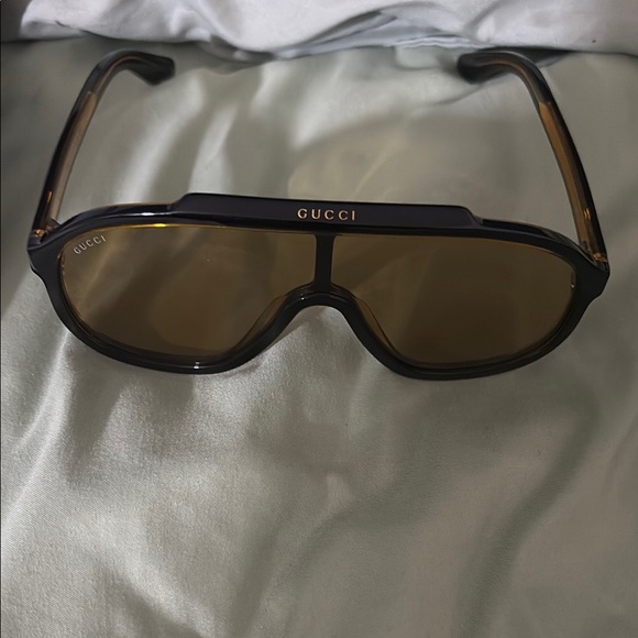 Gucci Brown Sunglasses- Gucci 60mm Aviator Sunglasses. - Picture 1 of 5